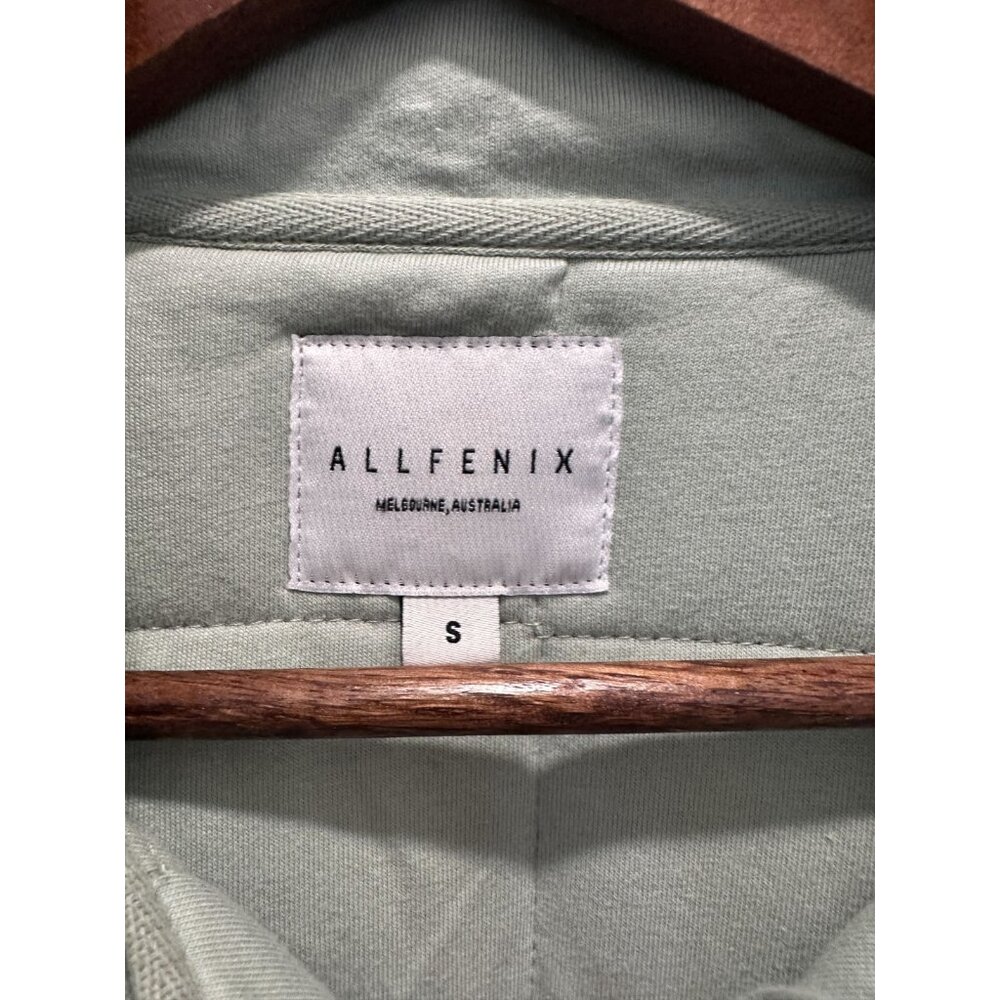ALLFENIX Quilted Zip Jacket Small Sage Green Puffer 100% Cotton Australia - Picture 2 of 7